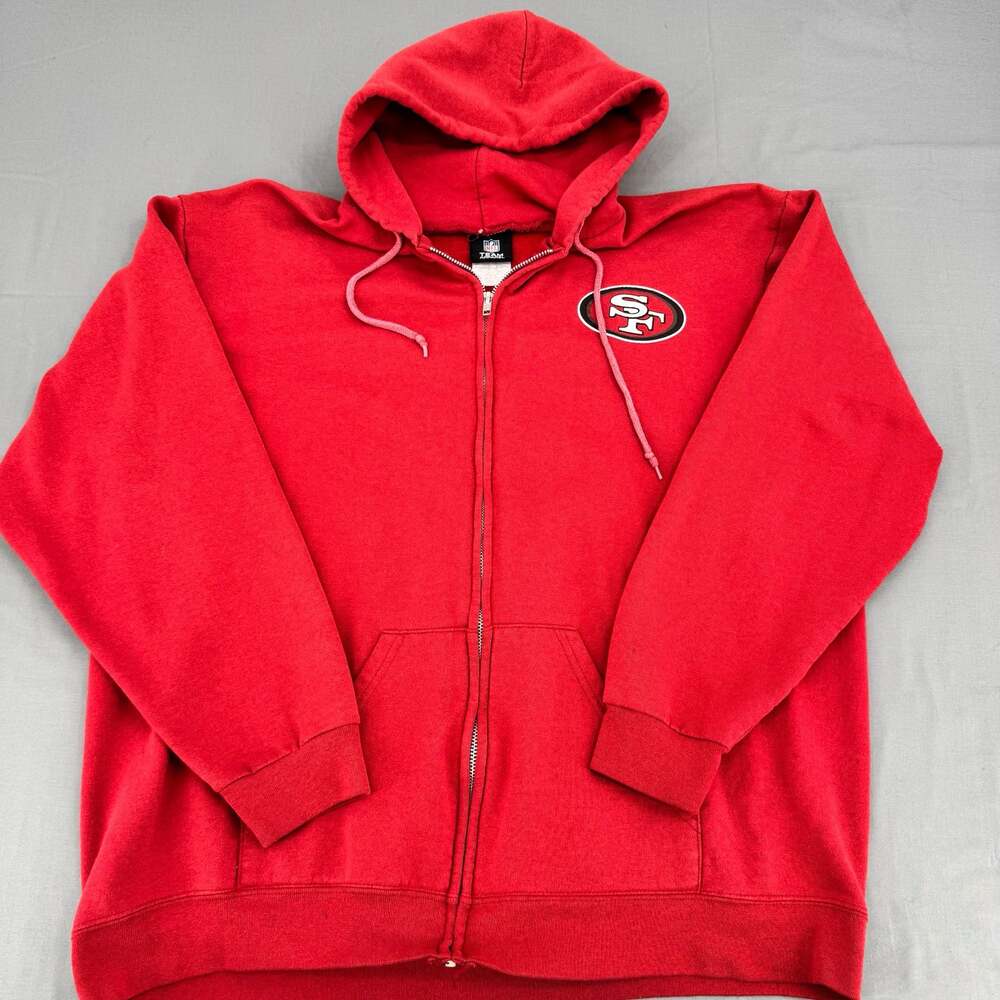 NFL Team Apparel San Francisco 49ers Zip Up Hoodie Size L